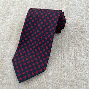 Mates Como Silk Italian Blue Red Tie
